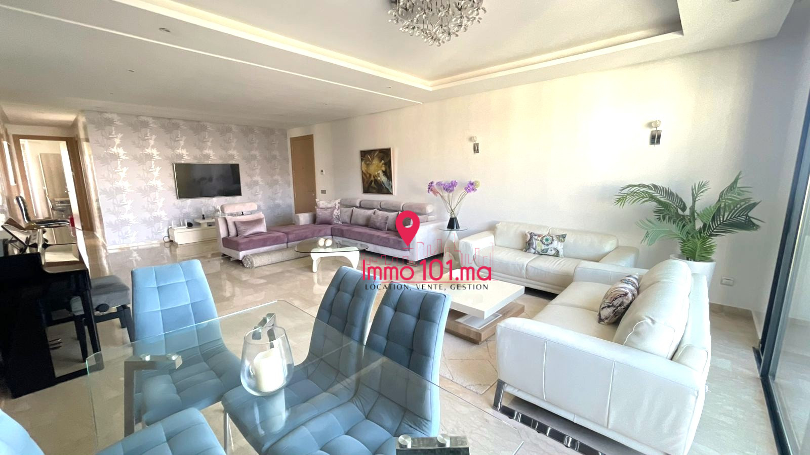 Location appartement meublé à Prestigia – Hay Riad SILAM2272